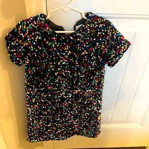 Lola + The Boys black sequin party dress size 6